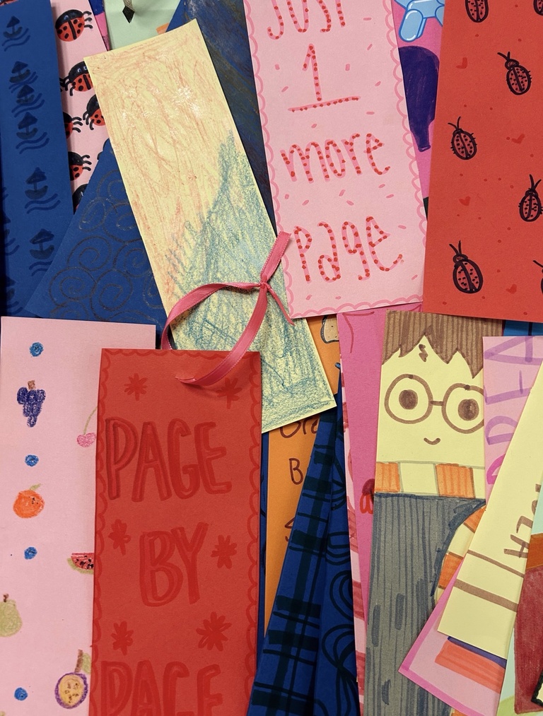 Handmade bookmark notes.